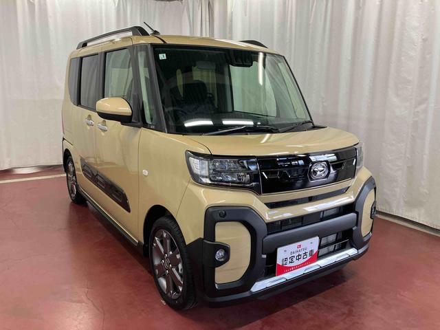 タントファンクロスターボ届出済未使用車　元展示車　１オーナー　ターボ　アイドリングストップ　禁煙　スマートキー　ＬＥＤヘッドランプ　シートヒーター　衝突被害軽減システム　車線逸脱警報　オートライト　オートマチックハイビーム（長崎県）の中古車