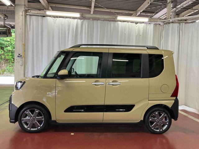 タントファンクロスターボ届出済未使用車　元展示車　１オーナー　ターボ　アイドリングストップ　禁煙　スマートキー　ＬＥＤヘッドランプ　シートヒーター　衝突被害軽減システム　車線逸脱警報　オートライト　オートマチックハイビーム（長崎県）の中古車