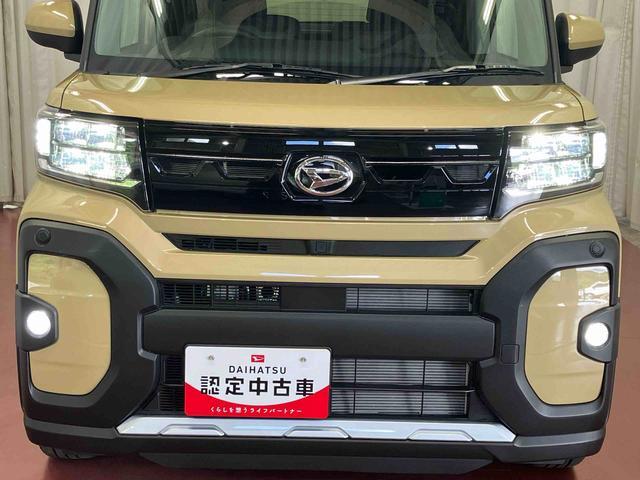 タントファンクロスターボ届出済未使用車　元展示車　１オーナー　ターボ　アイドリングストップ　禁煙　スマートキー　ＬＥＤヘッドランプ　シートヒーター　衝突被害軽減システム　車線逸脱警報　オートライト　オートマチックハイビーム（長崎県）の中古車