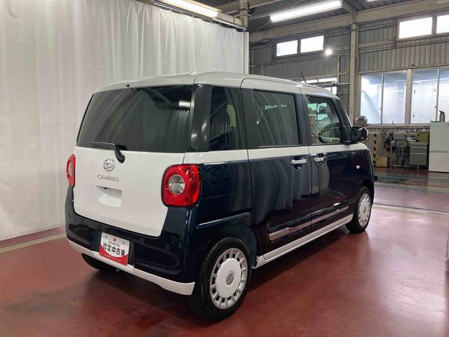ムーヴキャンバスストライプスＧ届出済未使用車　元展示車　衝突被害軽減システム　アイドリングストップ　禁煙　スマートキー　プッシュスタート　シートヒーター　ＬＥＤヘッドランプ　車線逸脱警報　ベンチシート　オートマチックハイビーム（長崎県）の中古車
