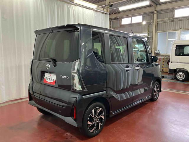 タントカスタムＸ１オーナー　ディスプレイオーディオ　バックカメラ　衝突被害軽減ブレーキ　車線逸脱防止　ブルートゥース　両側電動スライドドア　アイドリングストップ　ＬＥＤヘッドランプ　シートヒーター　オートライト（長崎県）の中古車