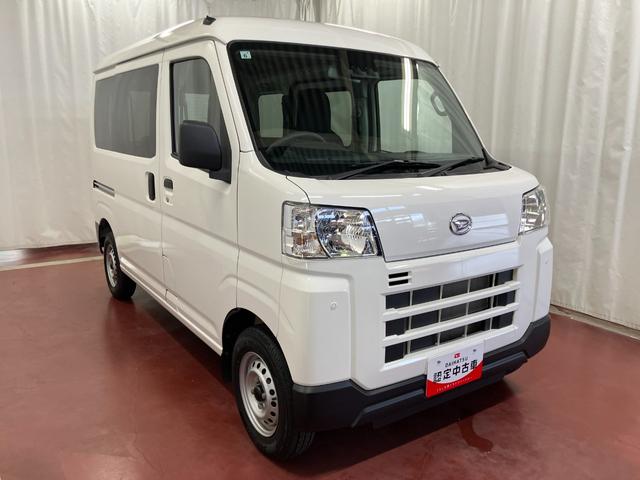 ハイゼットカーゴＤＸ元試乗車　衝突回避支援ブレーキ　衝突安全ボディ　キーレスエントリー　アイドリングストップ　運転席助手席エアバック　レーンアシスト　オートライト　１オーナー　記録簿　ＡＢＳ（長崎県）の中古車