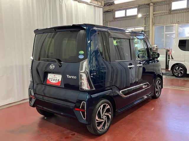 タントカスタムＲＳスタイルセレクション下取車　衝突被害軽減ブレーキ　スマートキー　追従クルーズ　両側オートスライドドア　アイドリングストップ　バックモニター　ターボエンジン　前席シートヒーター　ナビＴＶ　ＬＥＤライト　ドラレコ付き（長崎県）の中古車