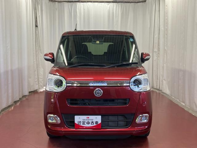 ムーヴキャンバスセオリーＧターボ元試乗車　アダプティブクルーズコントロール　シートヒーター　電動格納式ドアミラー　両側電動スライドドア　車線逸脱警報　ＬＥＤヘッドランプ　オートマチックハイビーム　スマートキー　プッシュスタート（長崎県）の中古車