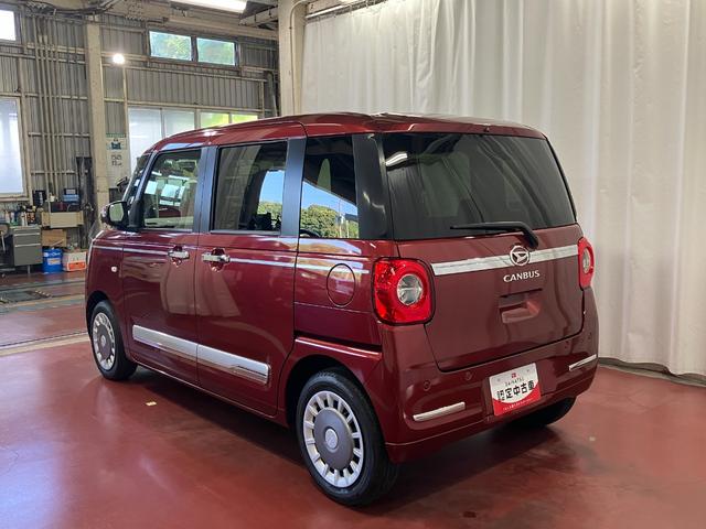 ムーヴキャンバスセオリーＧターボ元試乗車　アダプティブクルーズコントロール　シートヒーター　電動格納式ドアミラー　両側電動スライドドア　車線逸脱警報　ＬＥＤヘッドランプ　オートマチックハイビーム　スマートキー　プッシュスタート（長崎県）の中古車