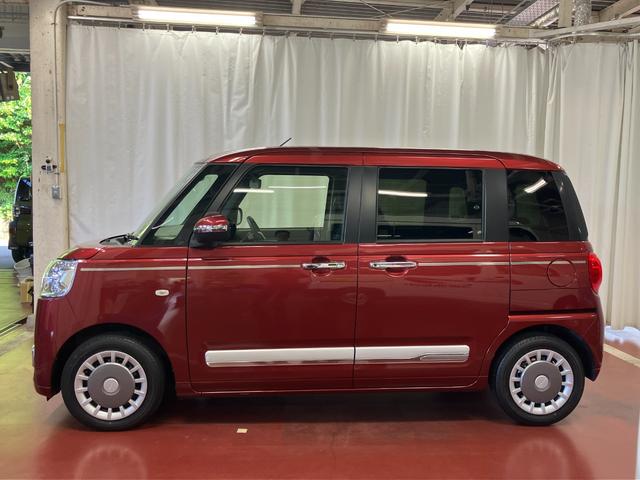 ムーヴキャンバスセオリーＧターボ元試乗車　アダプティブクルーズコントロール　シートヒーター　電動格納式ドアミラー　両側電動スライドドア　車線逸脱警報　ＬＥＤヘッドランプ　オートマチックハイビーム　スマートキー　プッシュスタート（長崎県）の中古車