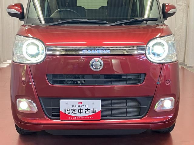 ムーヴキャンバスセオリーＧターボ元試乗車　アダプティブクルーズコントロール　シートヒーター　電動格納式ドアミラー　両側電動スライドドア　車線逸脱警報　ＬＥＤヘッドランプ　オートマチックハイビーム　スマートキー　プッシュスタート（長崎県）の中古車