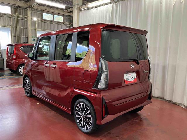 タントカスタムＲＳ元展示車　ターボエンジン　両側電動スライドドア　アイドリングストップ　電動格納ミラー　シートヒーター　ＬＥＤヘッドランプ　禁煙　オートマチックハイビーム　１オーナー　オートライト　スマートキー（長崎県）の中古車