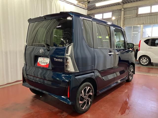 タントカスタムＸ元試乗車　９インチディスプレイオーディオ　バックカメラ　ＥＴＣ　前後ドライブレコーダー　アダプティブクルーズコントロール　シートヒーター　両側電動スライドドア　Ｂｌｕｅｔｏｏｔｈ　衝突被害軽減システム（長崎県）の中古車