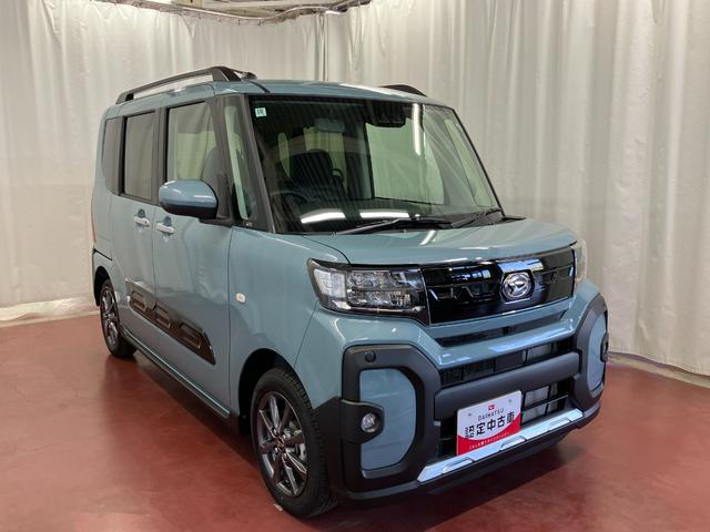タントファンクロスひょう害車　届出済未使用車　展示車　アイドリングストップ　レーダーブレーキ　１オーナー　両側オートスライドドア　車線逸脱警報　前席シートヒーター　禁煙車　イモビライザー　ＬＥＤライト　スマートキー（長崎県）の中古車