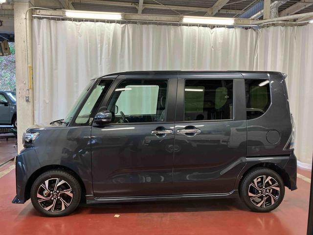 タントカスタムＸ届出済未使用車　元展示車　衝突被害軽減システム　車線逸脱防止　アイドリングストップ　禁煙　ＬＥＤヘッドランプ　１オーナー　シートヒーター　オートマチックハイビーム　電動格納ミラー　スマートキー（長崎県）の中古車