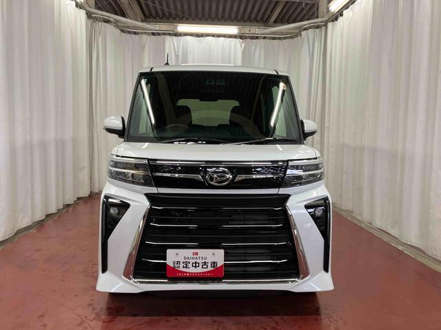 タントカスタムＲＳ届出済未使用車　元展示車　ターボ　衝突被害軽減システム　車線逸脱防止　アイドリングストップ　両側電動スライドドア　禁煙　シートヒーター　オートマチックハイビーム　スマートキー　ＬＥＤヘッドライト（長崎県）の中古車