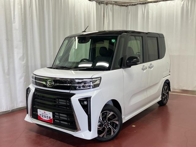 タントカスタムＸ届出済未使用車　元展示車　衝突被害軽減システム　アイドリングストップ　両側電動スライドドア　シートヒーター　電動格納式ドアミラー　オートマチックハイビーム　禁煙　車線逸脱警報装置　ＬＥＤヘッドランプ（長崎県）の中古車