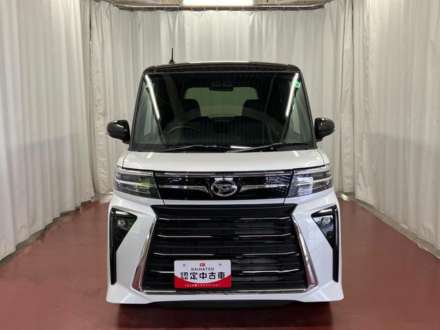 タントカスタムＸ届出済未使用車　元展示車　衝突被害軽減システム　アイドリングストップ　両側電動スライドドア　シートヒーター　電動格納式ドアミラー　オートマチックハイビーム　禁煙　車線逸脱警報装置　ＬＥＤヘッドランプ（長崎県）の中古車