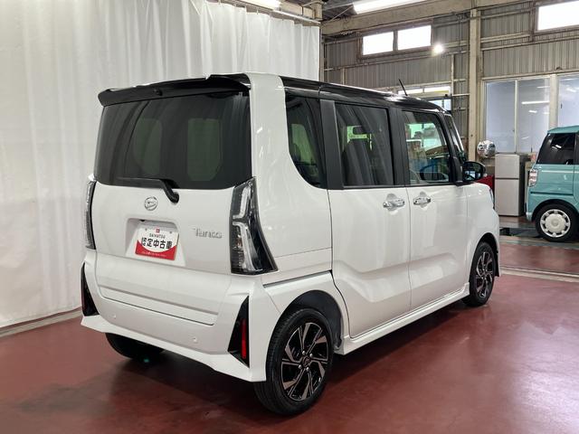 タントカスタムＸ届出済未使用車　元展示車　衝突被害軽減システム　アイドリングストップ　両側電動スライドドア　シートヒーター　電動格納式ドアミラー　オートマチックハイビーム　禁煙　車線逸脱警報装置　ＬＥＤヘッドランプ（長崎県）の中古車