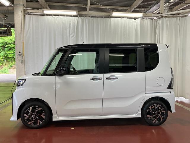 タントカスタムＸ届出済未使用車　元展示車　衝突被害軽減システム　アイドリングストップ　両側電動スライドドア　シートヒーター　電動格納式ドアミラー　オートマチックハイビーム　禁煙　車線逸脱警報装置　ＬＥＤヘッドランプ（長崎県）の中古車