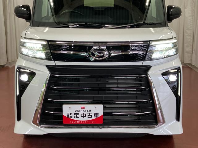 タントカスタムＸ届出済未使用車　元展示車　衝突被害軽減システム　アイドリングストップ　両側電動スライドドア　シートヒーター　電動格納式ドアミラー　オートマチックハイビーム　禁煙　車線逸脱警報装置　ＬＥＤヘッドランプ（長崎県）の中古車
