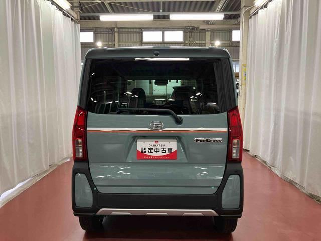 タントファンクロス元試乗車　ナビ　パノラマカメラ　ブルートゥース　ドライブレコーダー　衝突被害軽減システム　両側電動スライドドア　シートヒーター　レーンキープアシスト　ＬＥＤヘッドランプ　オートライト　スマートキー（長崎県）の中古車