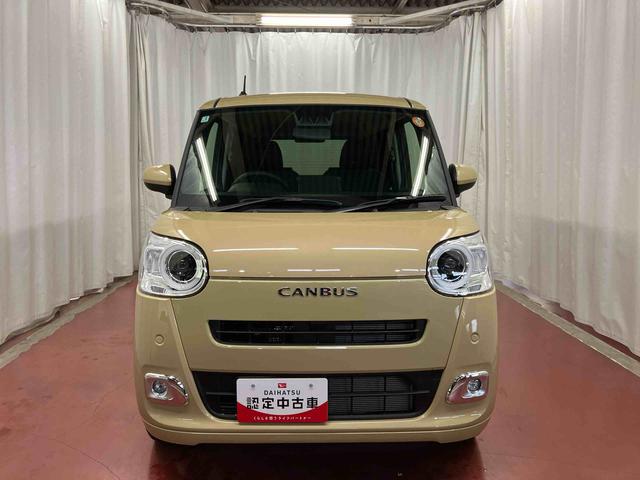 ムーヴキャンバスセオリーＧ届出済未使用車　元展示車　アイドリングストップ　衝突被害軽減システム　電動格納ミラー　ＬＥＤヘッドランプ　シートヒーター　両側電動スライドドア　禁煙　オートライト　１オーナー　車線逸脱警報（長崎県）の中古車