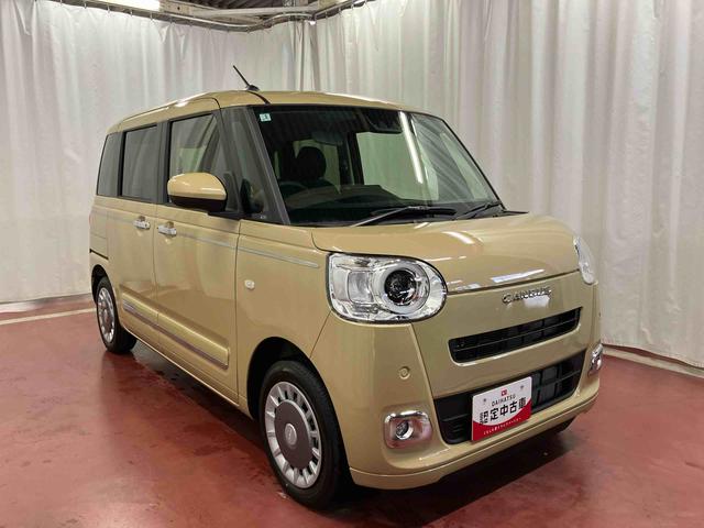 ムーヴキャンバスセオリーＧ届出済未使用車　元展示車　アイドリングストップ　衝突被害軽減システム　電動格納ミラー　ＬＥＤヘッドランプ　シートヒーター　両側電動スライドドア　禁煙　オートライト　１オーナー　車線逸脱警報（長崎県）の中古車