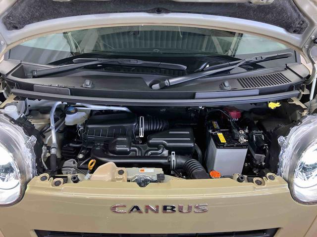 ムーヴキャンバスセオリーＧ届出済未使用車　元展示車　アイドリングストップ　衝突被害軽減システム　電動格納ミラー　ＬＥＤヘッドランプ　シートヒーター　両側電動スライドドア　禁煙　オートライト　１オーナー　車線逸脱警報（長崎県）の中古車