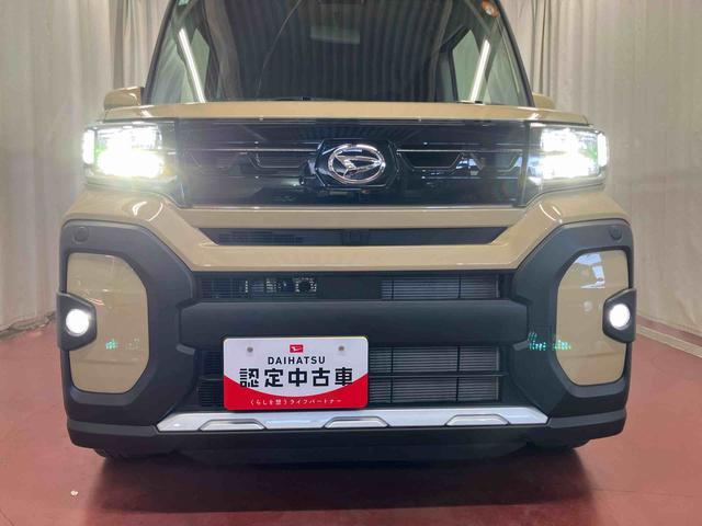 タントファンクロスターボ届出済未使用車　元展示車　ターボ　ディスプレイオーディオ　１オーナー車　ＬＥＤヘッドランプ　シ−トヒ−タ−　車線逸脱警報　スマートキー　衝突安全ボディ　アルミホイール　記録簿　オートマチックハイビーム（長崎県）の中古車