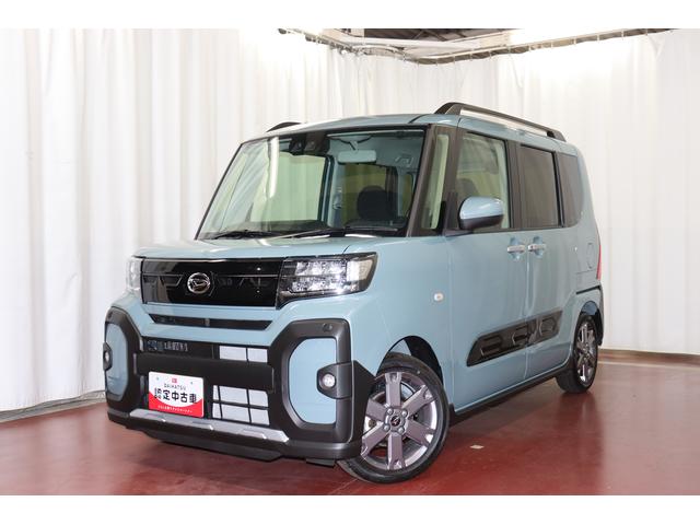 タントファンクロスターボ　　ｅｃｏ　ＩＤＬＥ非装着車届出済未使用車　１オーナー　禁煙　ターボ車　両側電動スライドドア　スマートキ−　シ−トヒ−タ−　被害軽減ブレーキ　オートライト　ＬＥＤ　記録簿（長崎県）の中古車