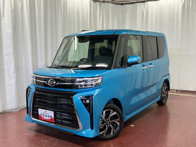 タントカスタムＸ届出済未使用車　展示車　ワンオーナー　禁煙　両側電動スライドドア　スマートキー　衝突防止　アイドリングストップ　シートヒーター　衝突安全ボディ　セキュリティアラーム　整備記録簿（長崎県）の中古車