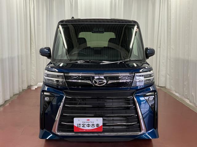 タントカスタムＲＳ届出済未使用車　１オーナー　展示車　ターボエンジン　禁煙　シートヒーター　ＬＥＤ　スマートキー　両側電動スライドドア　アイドリングストップ　衝突安全ボディ　セキュリティ　記録簿（長崎県）の中古車