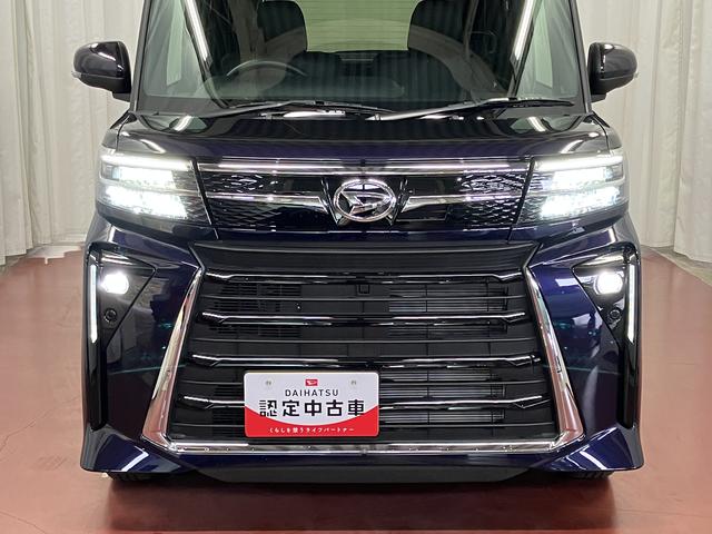 タントカスタムＸ届出済未使用車　展示車　ワンオーナー車　禁煙　誤発進抑制　シートヒーター　ＬＥＤ　スマートキー　盗難防止システム　オートライト　衝突安全ボディ　両側電動スライドドア　アイドリングストップ　整備記録簿（長崎県）の中古車