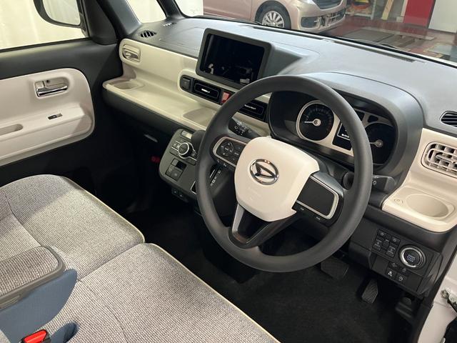 ムーヴキャンバスストライプスＧひょう害車　届出済未使用車　展示車　両側パワードア　スマートキー　軽減ブレーキ　禁煙　セキュリティ　電格ミラー　ＬＥＤライト　レーンキープ　フロントベンチシート　シ−トヒ−タ−（長崎県）の中古車