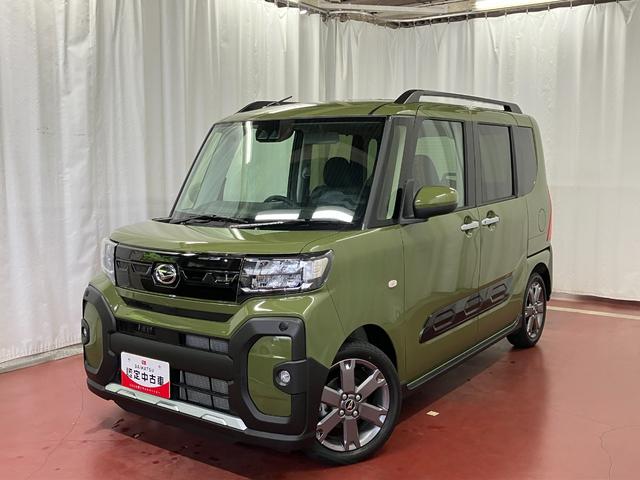 タントファンクロスターボ届出済未使用車　展示車　誤発進抑制機能　車線逸脱警報　電格ミラー　ＥＣＯアイドル　ＬＥＤライト　禁煙　シートヒーター　オートライト　キーフリー　セキュリティアラーム　１オーナー　衝突安全ボディ　アルミ（長崎県）の中古車