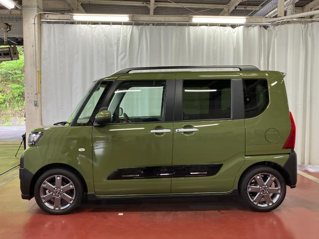 タントファンクロスターボ届出済未使用車　展示車　誤発進抑制機能　車線逸脱警報　電格ミラー　ＥＣＯアイドル　ＬＥＤライト　禁煙　シートヒーター　オートライト　キーフリー　セキュリティアラーム　１オーナー　衝突安全ボディ　アルミ（長崎県）の中古車