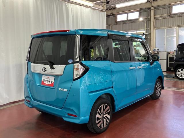 トールカスタムＧひょう害車　元試乗車　盗難防止システム　誤発進抑制機能　電動格納ミラー　エコアイドル　両席エアバック　ＬＥＤランプ　キーフリー　アルミホイール　エアバック　両側自動ドア　ワンオーナー　オートハイビーム（長崎県）の中古車