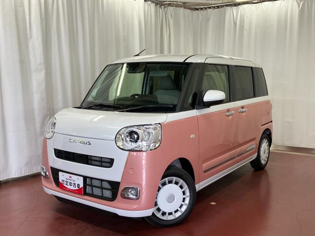 ムーヴキャンバスストライプスＧひょう害車　届出済未使用車　展示車　両側パワードア　スマートキー　禁煙　セキュリティアラーム　電格ミラー　ＬＥＤライト　レーンキープ　フロントベンチシート　シ−トヒ−タ−（長崎県）の中古車