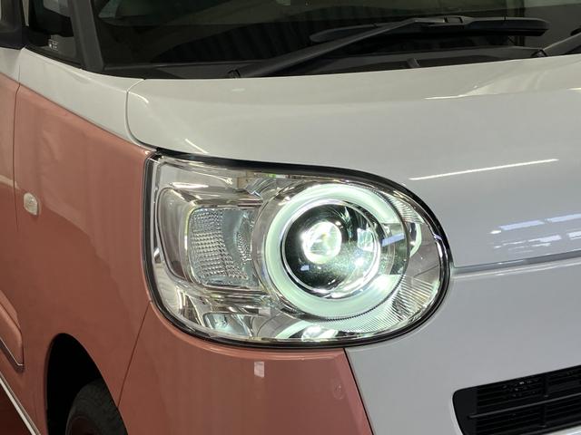 ムーヴキャンバスストライプスＧひょう害車　届出済未使用車　展示車　両側パワードア　スマートキー　禁煙　セキュリティアラーム　電格ミラー　ＬＥＤライト　レーンキープ　フロントベンチシート　シ−トヒ−タ−（長崎県）の中古車