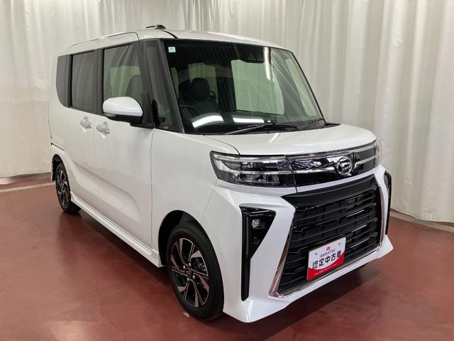 タントカスタムＸひょう害車　届出済未使用車　展示車　アイドリングストップ　両パワースライドドア　シートヒーター付き　スマートキー＆プッシュスタート　ハイビームアシスト　禁煙　オートライト　レーンキープ　盗難防止装置（長崎県）の中古車