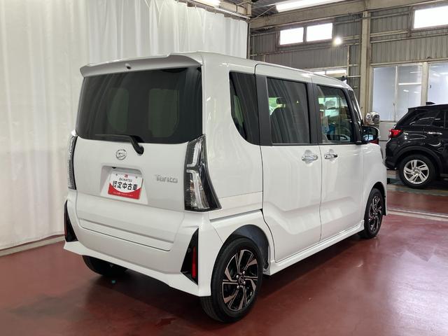 タントカスタムＸひょう害車　届出済未使用車　展示車　アイドリングストップ　両パワースライドドア　シートヒーター付き　スマートキー＆プッシュスタート　ハイビームアシスト　禁煙　オートライト　レーンキープ　盗難防止装置（長崎県）の中古車
