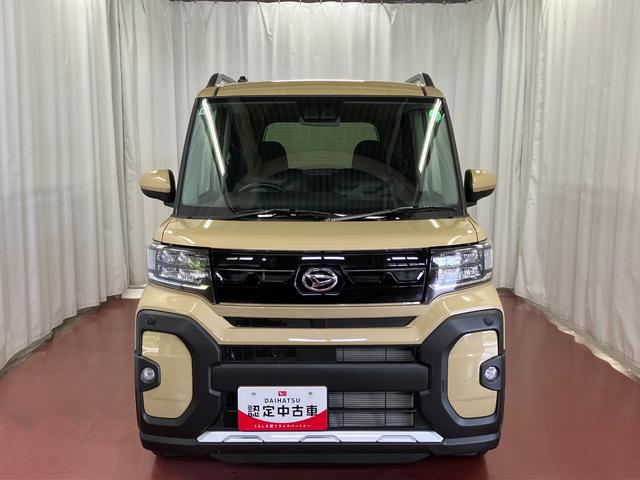 タントファンクロス届出済未使用車　展示車　アイドリングストップ車　レーダーブレーキ　１オーナー　両側オートスライドドア　オートハイビーム　車線逸脱警報　シートヒーター　禁煙車　イモビライザー　ＬＥＤライト　スマートキー（長崎県）の中古車