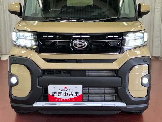 タントファンクロス届出済未使用車　展示車　アイドリングストップ車　レーダーブレーキ　１オーナー　両側オートスライドドア　オートハイビーム　車線逸脱警報　シートヒーター　禁煙車　イモビライザー　ＬＥＤライト　スマートキー（長崎県）の中古車
