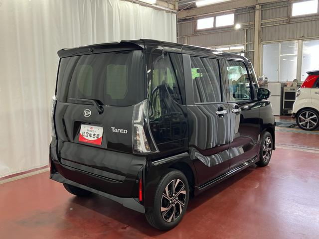 タントカスタムＸひょう害車　両側パワースライドドア　アイドリングストップ　踏み間違い防止　シートヒーター付き　スマートキー＆プッシュスタート　ハイビームアシスト　禁煙　オートライト　レーンキープ　盗難防止装置（長崎県）の中古車