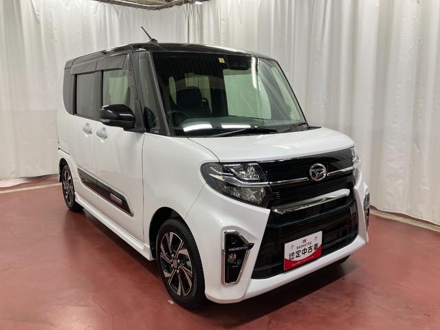 タントカスタムＸセレクション下取車　メモリーナビ　バックカメラ　ドラレコ　ＴＶ　衝突被害軽減ブレーキ　ＬＥＤランプ　スマートキー　アイドリングストップ　シートヒーター　ベンチシート　車線逸脱警報　オートライト　ＤＶＤ（長崎県）の中古車