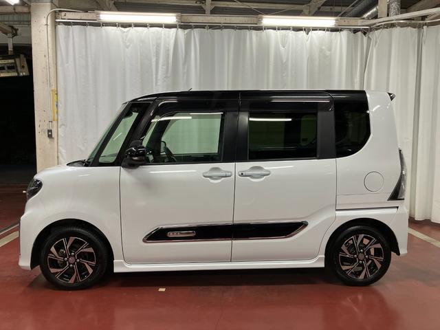 タントカスタムＸセレクション下取車　メモリーナビ　バックカメラ　ドラレコ　ＴＶ　衝突被害軽減ブレーキ　ＬＥＤランプ　スマートキー　アイドリングストップ　シートヒーター　ベンチシート　車線逸脱警報　オートライト　ＤＶＤ（長崎県）の中古車