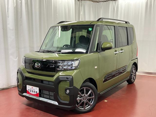 タントファンクロス届出済未使用車　元展示車　アイドリングストップ　衝突被害軽減システム　１オーナー　オートハイビーム　両側電動スライドドア　車線逸脱警報　シートヒーター　禁煙　ＬＥＤヘッドランプ　スマートキ−　記録簿（長崎県）の中古車