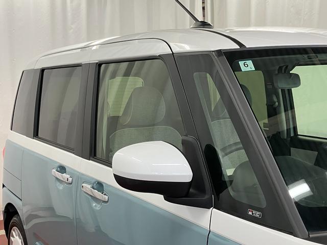 ムーヴキャンバスストライプスＧ元展示車　衝突被害軽減システム　アイドリングストップ　禁煙　電動格納式ドアミラー　ＬＥＤライト　イモビライザー　車線逸脱警告　シートヒーター　スマートキー　ベンチシート　オートライト（長崎県）の中古車