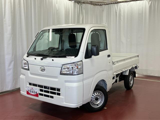 ハイゼットトラックスタンダード届出済未使用車　元展示車　２ＷＤ　ＭＴ車　禁煙　衝突被害軽減システム　アイドリングストップ　運転席エアバッグ　助手席エアバッグ　エアコン　パワステ　メンテナンスノート　オートライト　オートハイビーム（長崎県）の中古車