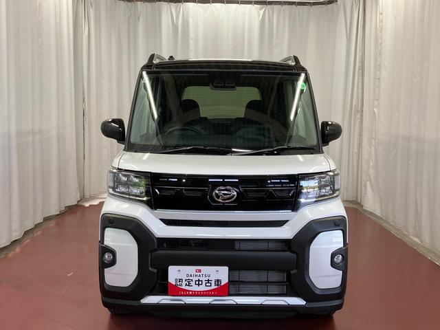 タントファンクロス届出済未使用車　元展示車　アイドリングストップ　衝突被害軽減システム　オートハイビーム　両側電動スライドドア　車線逸脱警報　シートヒーター　禁煙　セキュリティアラーム　ＬＥＤヘッドランプ　スマートキ−（長崎県）の中古車