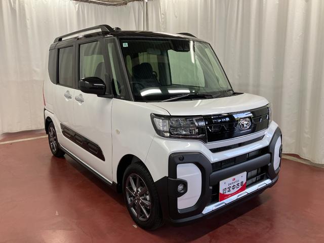 タントファンクロス届出済未使用車　元展示車　アイドリングストップ　衝突被害軽減システム　オートハイビーム　両側電動スライドドア　車線逸脱警報　シートヒーター　禁煙　セキュリティアラーム　ＬＥＤヘッドランプ　スマートキ−（長崎県）の中古車