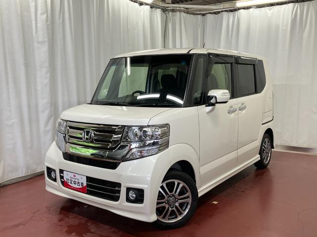 Ｎ−ＢＯＸカスタムＧ・Ｌパッケージ下取車　ナビ　バックカメラ　ＴＶ　アイドリングストップ　オートライト　スマートキー　ＤＶＤ　衝突安全ボディ　運転席エアバッグ　助手席エアバッグ　両側スライド片側電動ドア　ＡＢＳ　ＥＴＣ（長崎県）の中古車