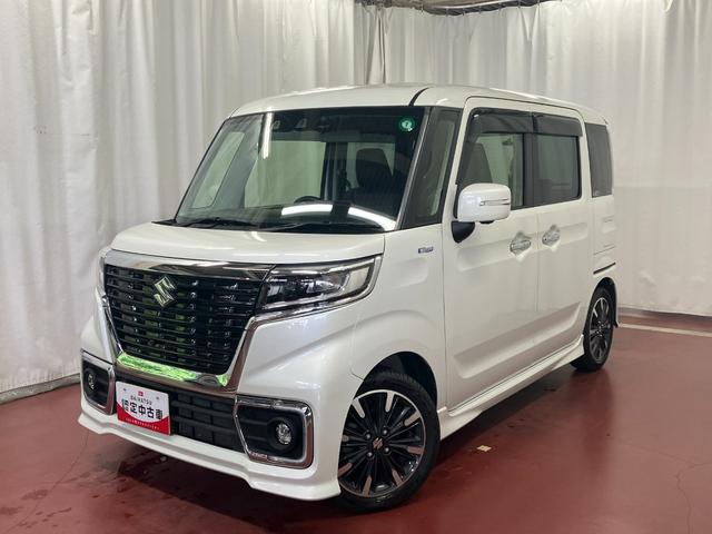 スペーシアカスタムハイブリッドＸＳ下取車　ナビ　ＴＶ　全方位モニター　電動格納式ミラー　ブルートゥース　運転席エアバック　助手席エアバッグ　オートライト　スマ−トキ−　ＬＥＤヘッドランプ　シ−トヒ−タ−　ＤＶＤ　Ｗエアバッグ　ＥＴＣ（長崎県）の中古車